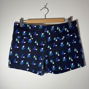 Club Monaco Navy Patterned Shorts Size 6